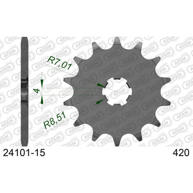 AFAM Ritzel 15 Zähne 24101-15 AFAM Ritzel 15 Zähne 24101-15