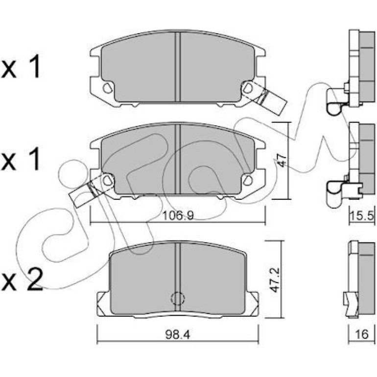 CIFAM Bremsbelagsatz, Scheibenbremse 822-754-0 CIFAM Bremsbelagsatz, Scheibenbremse 822-754-0