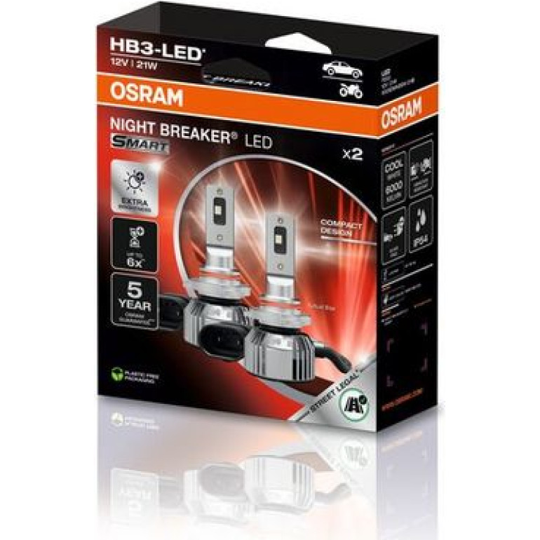 HB3 NIGHT BREAKER LED SMART +330% StVZO-Konforme LED 2 St. OSRAM