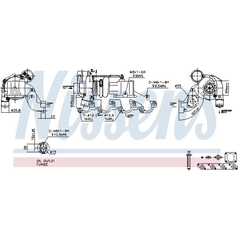 NISSENS Turbolader 93208 NISSENS Turbolader 93208