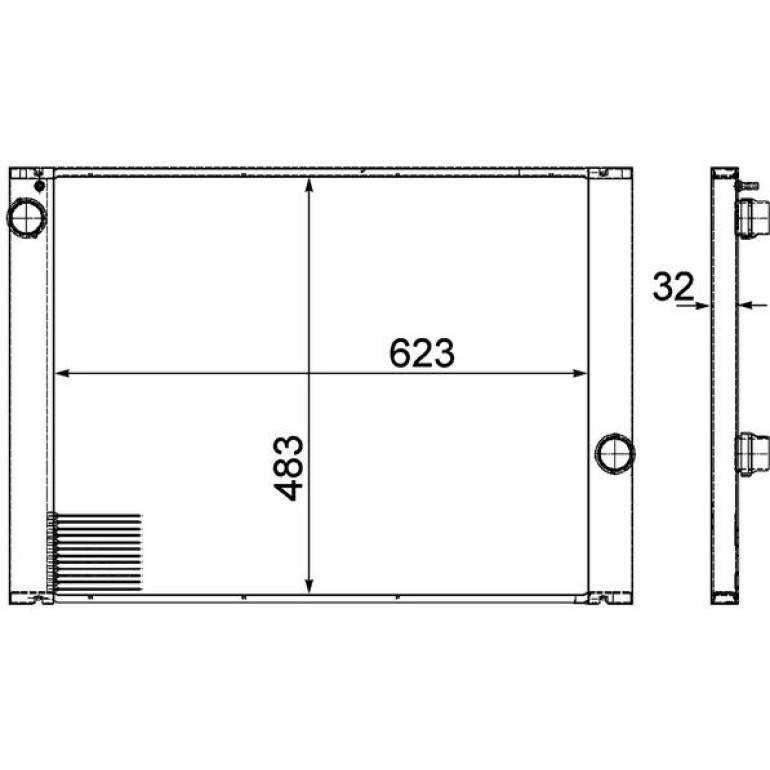 Kühler, Motorkühlung CR 1067 000P Kühler, Motorkühlung CR 1067 000P