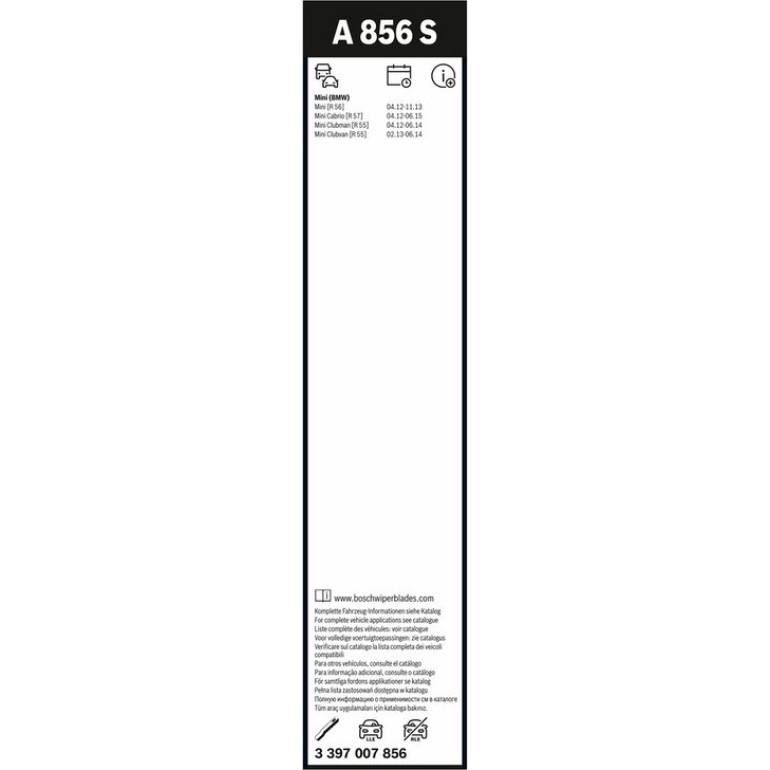 Bosch Scheibenwischer Aerotwin A856S 3397007856 Bosch Scheibenwischer Aerotwin A856S 3397007856
