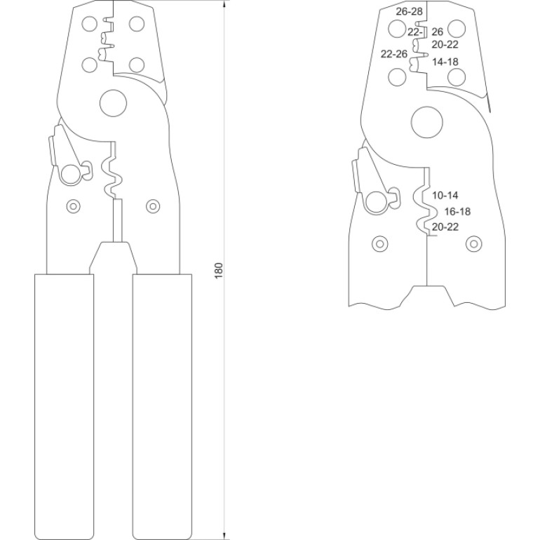 Kabelschuhzange YT-2256 Kabelschuhzange YT-2256
