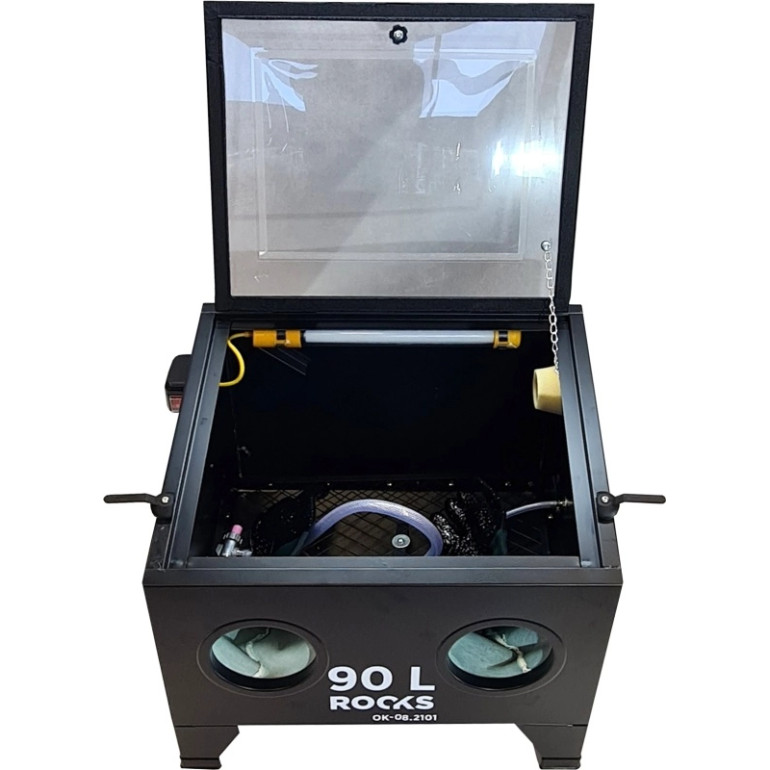 ROOKS Sandstrahlkabine 90L, 8 bar – Professionelle Oberflächenreinigung ROOKS Sandstrahlkabine 90L, 8 bar – Professionelle Oberflächenreinigung