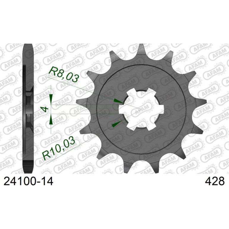 AFAM Ritzel 14 Zähne 24100-14 AFAM Ritzel 14 Zähne 24100-14