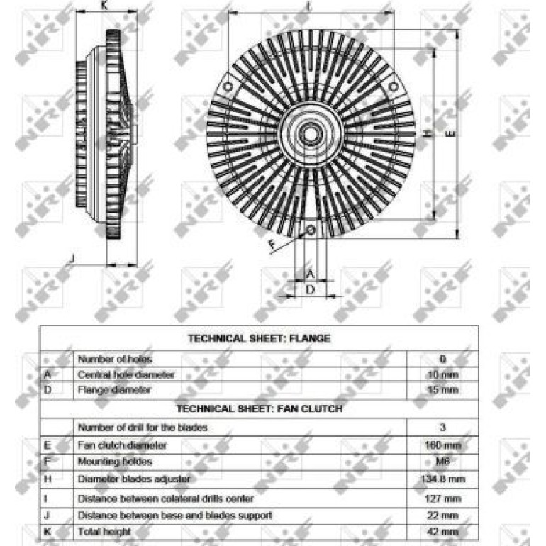 NRF Kühlerlüfterkupplung 49530 NRF Kühlerlüfterkupplung 49530