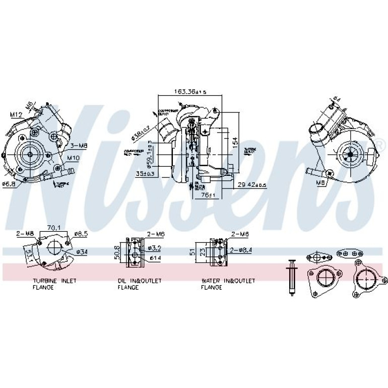 NISSENS Turbolader 93830 NISSENS Turbolader 93830