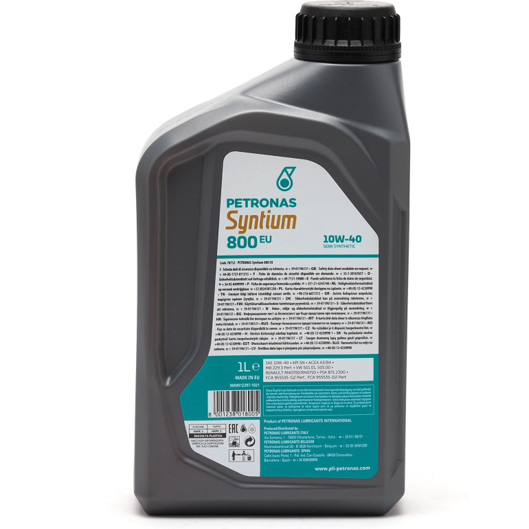 PETRONAS Syntium 800 EU 10W-40 70732E18EU