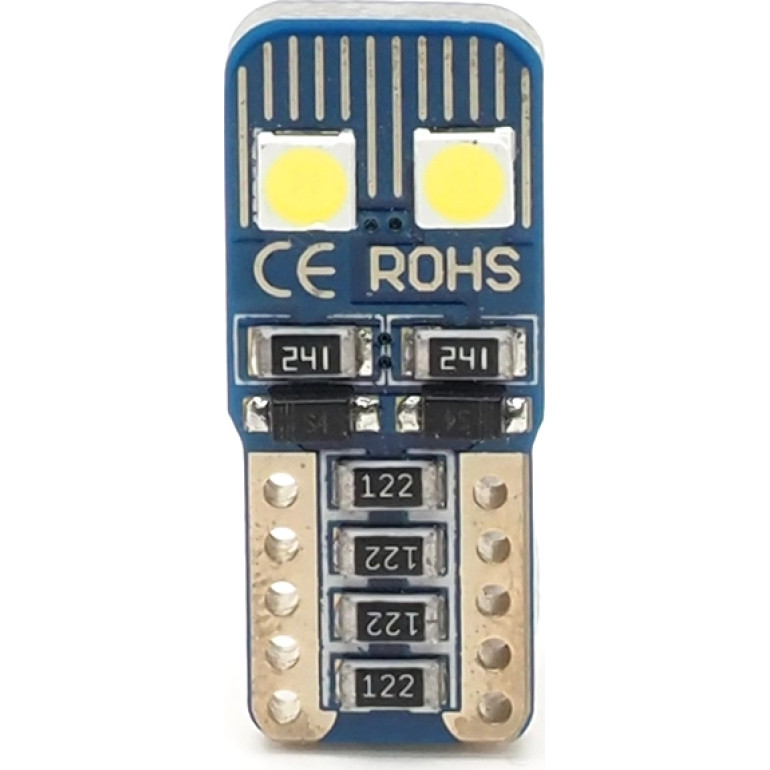 LED Glassockel W5W W2,1x9,5d 4x 2835 SMD Weiß T10 Canbus LED Glassockel W5W W2,1x9,5d 4x 2835 SMD Weiß T10 Canbus