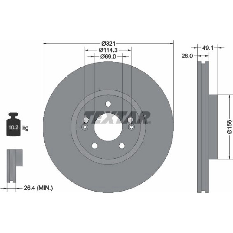 Bremsscheibe 92166005 Bremsscheibe 92166005
