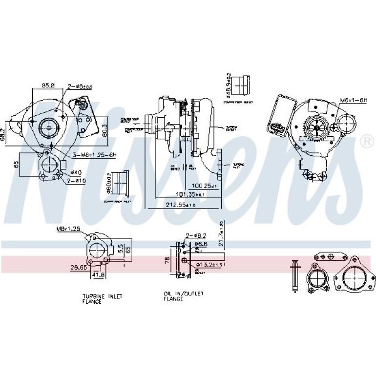 NISSENS Turbolader 93271 NISSENS Turbolader 93271