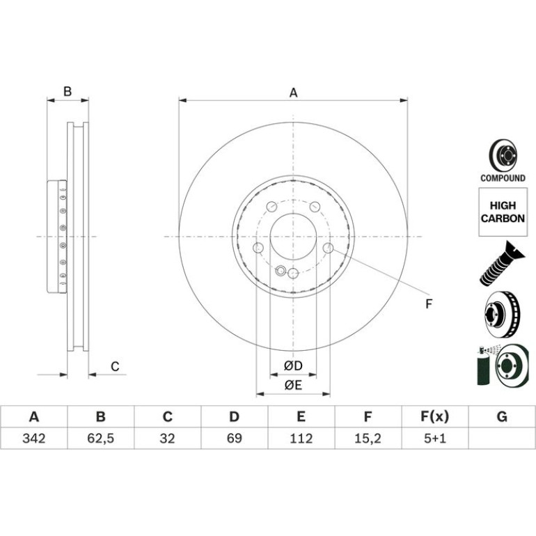 Bremsscheibe 0 986 479 H41