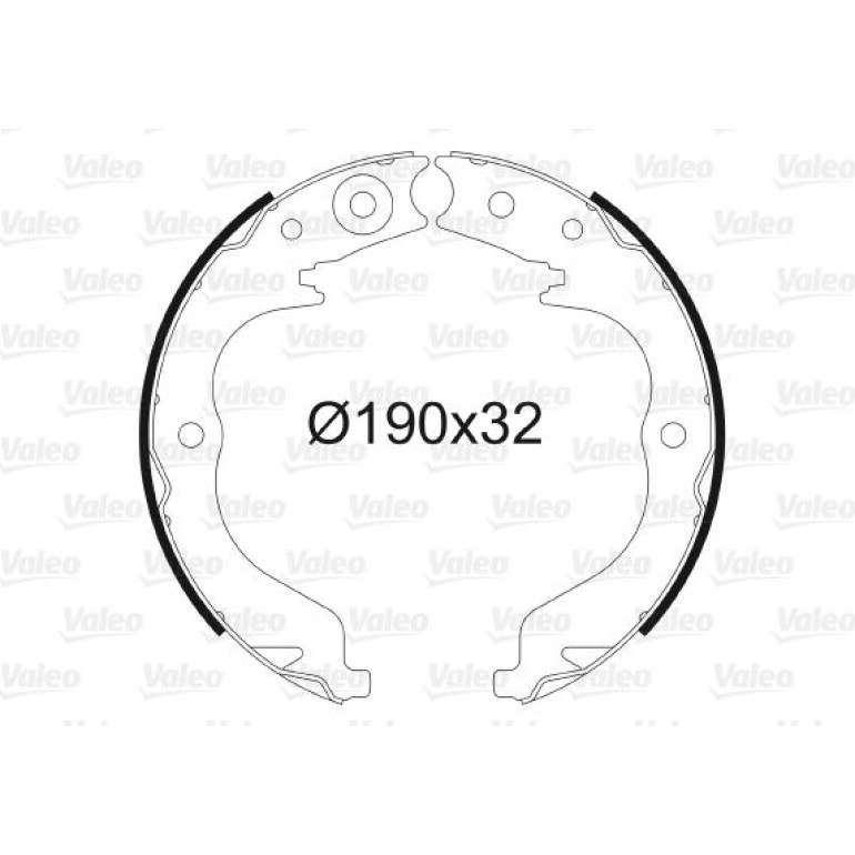 VALEO Bremsbacken 564151