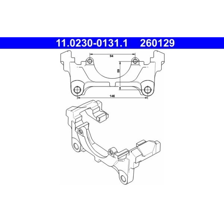 Halter, Bremssattel 11.0230-0131.1 Halter, Bremssattel 11.0230-0131.1