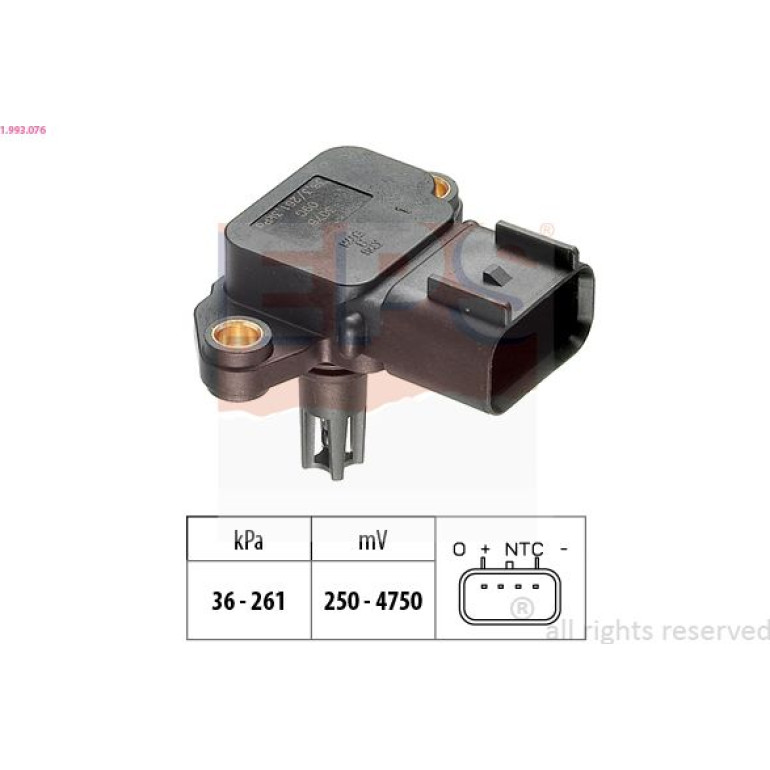 Luftdrucksensor, Saugrohrdruck 1.993.076 Luftdrucksensor, Saugrohrdruck 1.993.076