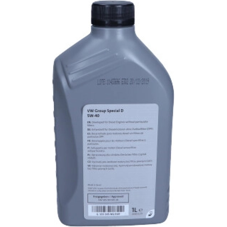 Original VAG Gruppe Motoröl Special D 5W-40 GS55505M2 1 Liter Original VAG Gruppe Motoröl Special D 5W-40 GS55505M2 1 Liter