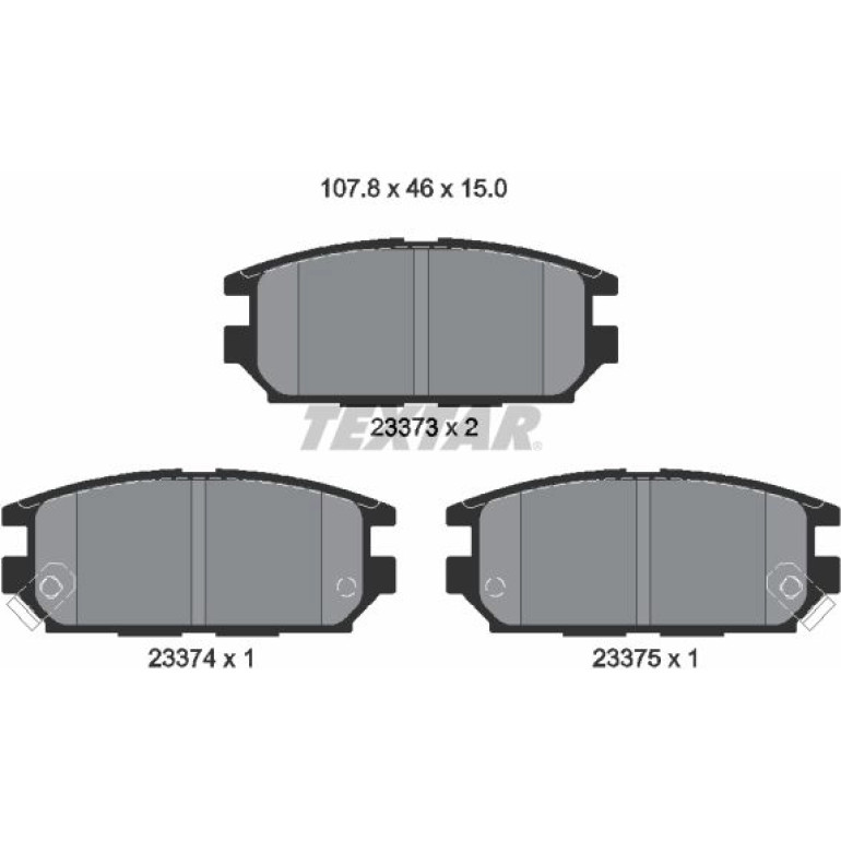 Bremsbelagsatz Mitsubishi T. Space Wagon 98-/Lancer 2337301 Bremsbelagsatz Mitsubishi T. Space Wagon 98-/Lancer 2337301