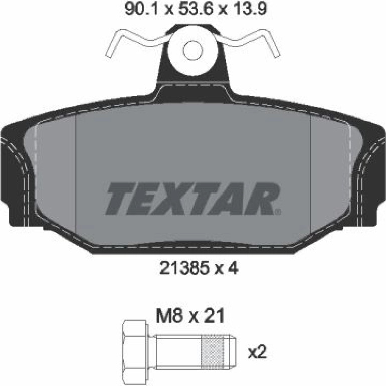 Bremsbelagsatz Volvo T. S70/S90 2138501 Bremsbelagsatz Volvo T. S70/S90 2138501