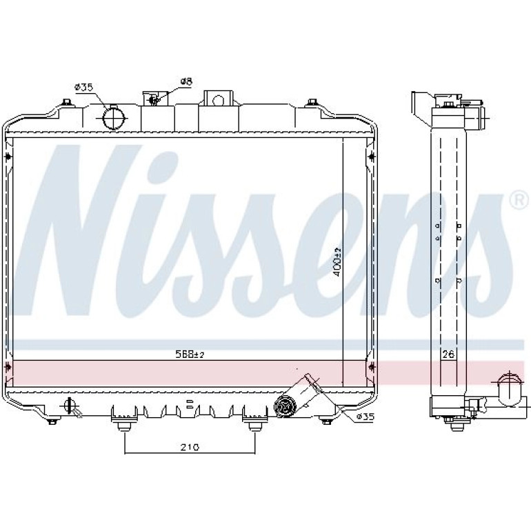 Wasserkühler PKW 67015 Wasserkühler PKW 67015