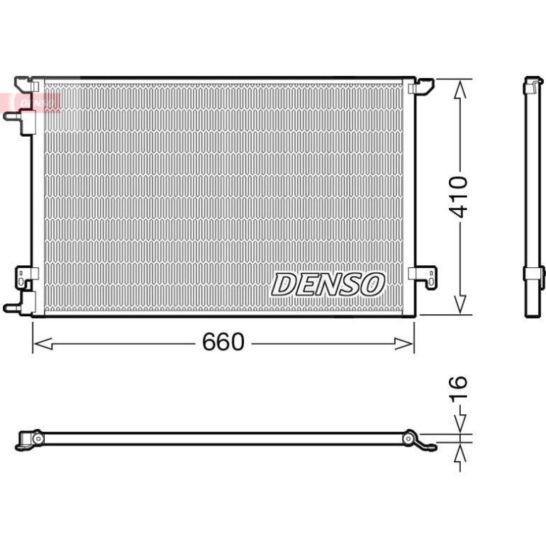DENSO Kondensator, Klimaanlage DCN20045