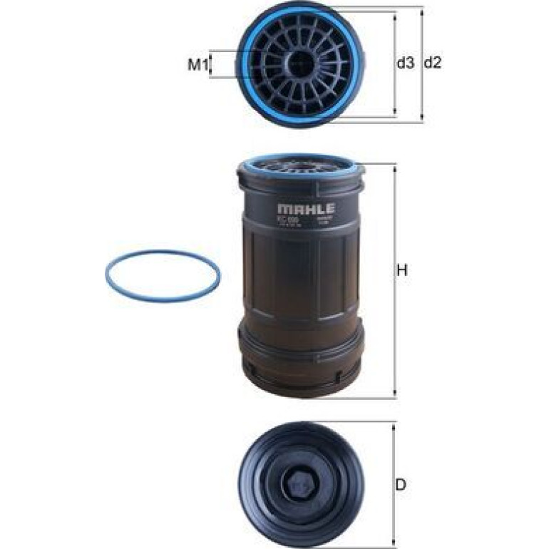 MAHLE Kraftstofffilter KC 699D MAHLE Kraftstofffilter KC 699D