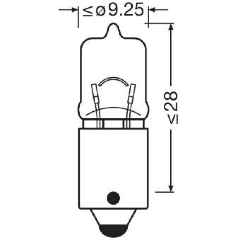 H6W OSRAM 12V 6W BAX9S UL 64132ULT H6W OSRAM 12V 6W BAX9S UL 64132ULT