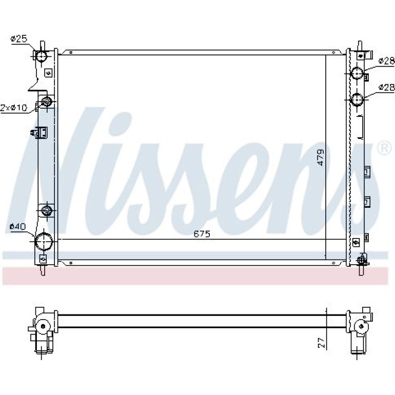 Wasserkühler PKW 67727 Wasserkühler PKW 67727