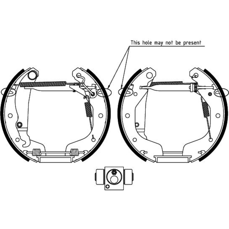 Satz Bremsbacken Opel Corsa C 1.0, 1.2, 1.4 09.00-, 1.3Cdti 06.03 84058100 Satz Bremsbacken Opel Corsa C 1.0, 1.2, 1.4 09.00-, 1.3Cdti 06.03 84058100
