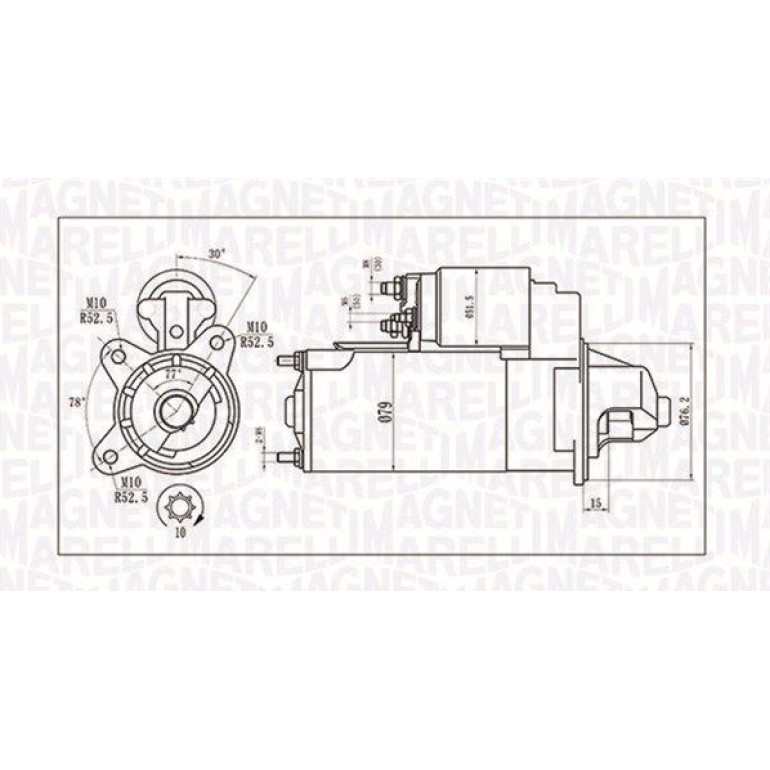 MAGNETI MARELLI Anlasser 063721396010 MAGNETI MARELLI Anlasser 063721396010