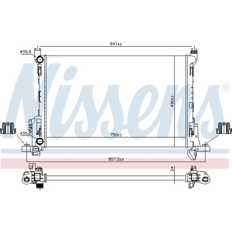 Wasserkühler PKW 630803 Wasserkühler PKW 630803