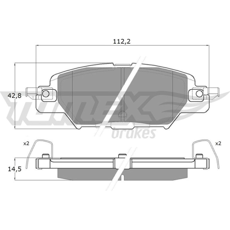 TOMEX brakes Bremsbelagsatz, Scheibenbremse TX 18-31 TOMEX brakes Bremsbelagsatz, Scheibenbremse TX 18-31