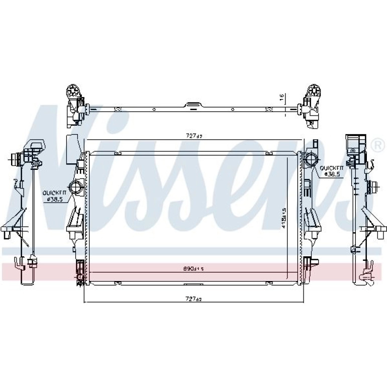 Wasserkühler PKW 606022 Wasserkühler PKW 606022