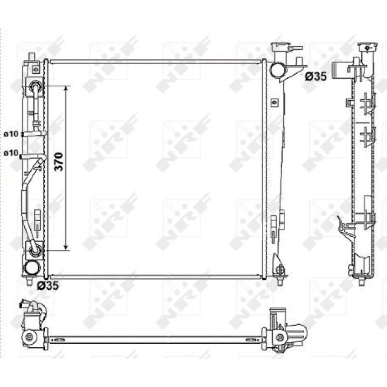 Kühler, Motorkühlung 53053 Kühler, Motorkühlung 53053