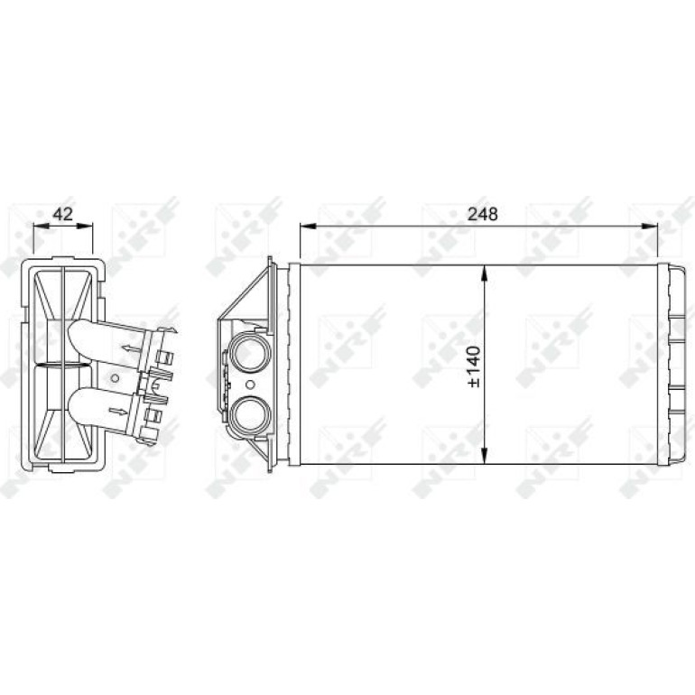Wärmetauscher, Innenraumheizung 53561 Wärmetauscher, Innenraumheizung 53561