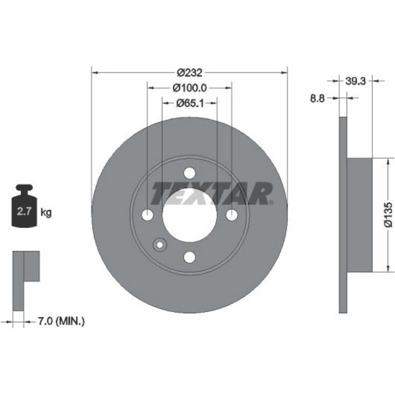 Bremsscheibe Vw T.Polo/Lupo/Se 92098203 Bremsscheibe Vw T.Polo/Lupo/Se 92098203