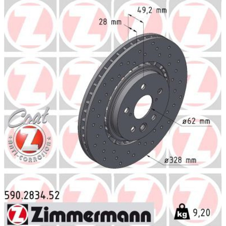 Bremsscheibe VA Sport 590.2834.52