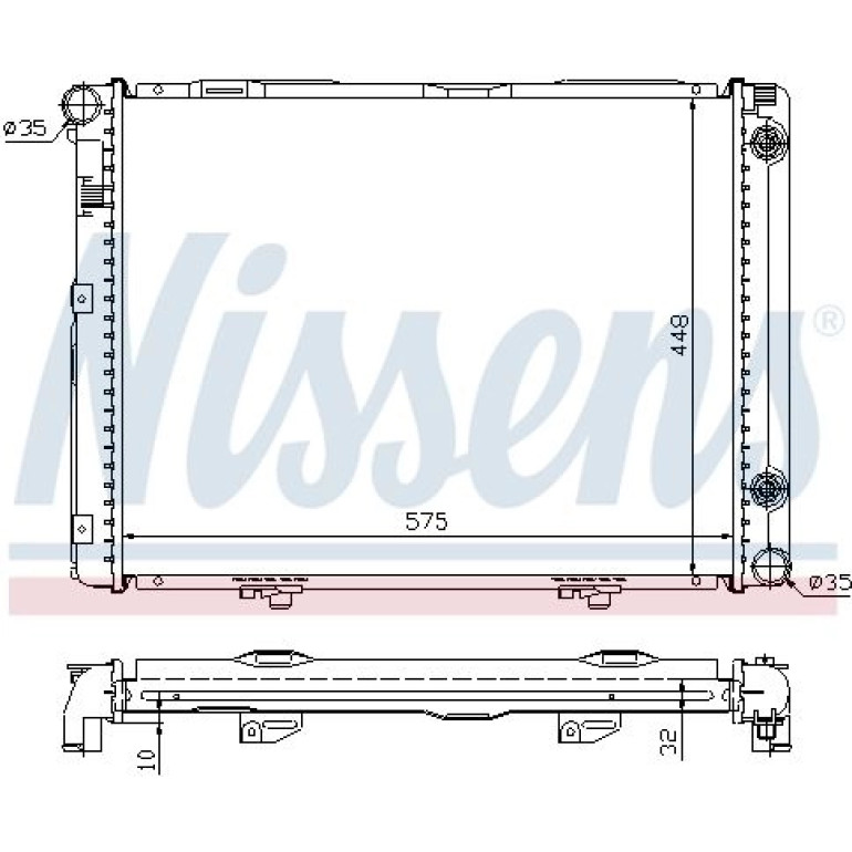 Wasserkühler PKW 62722A Wasserkühler PKW 62722A
