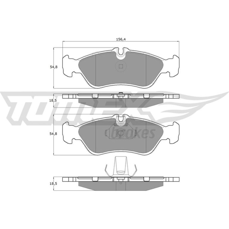 TOMEX brakes Bremsbelagsatz, Scheibenbremse TX 11-49 TOMEX brakes Bremsbelagsatz, Scheibenbremse TX 11-49