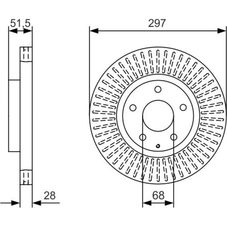 Bremsscheibe 0 986 479 B15 Bremsscheibe 0 986 479 B15