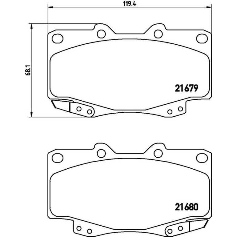 BREMBO Bremsklötze VA P 83 069 BREMBO Bremsklötze VA P 83 069