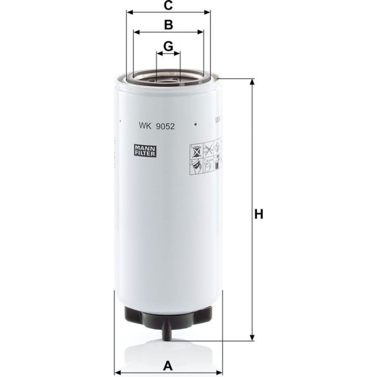 Mann & Hummel Industriefilter WK 9052 x Mann & Hummel Industriefilter WK 9052 x