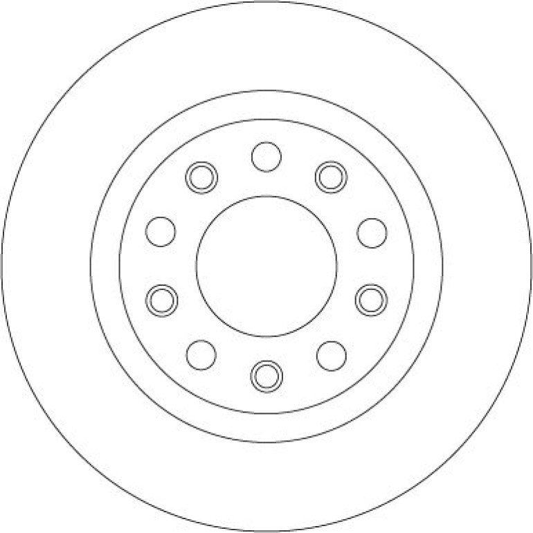 Bremsscheibe Alfa T. Giulietta 1.6-2.0 Jtdm 10-beschichtet DF8070 Bremsscheibe Alfa T. Giulietta 1.6-2.0 Jtdm 10-beschichtet DF8070