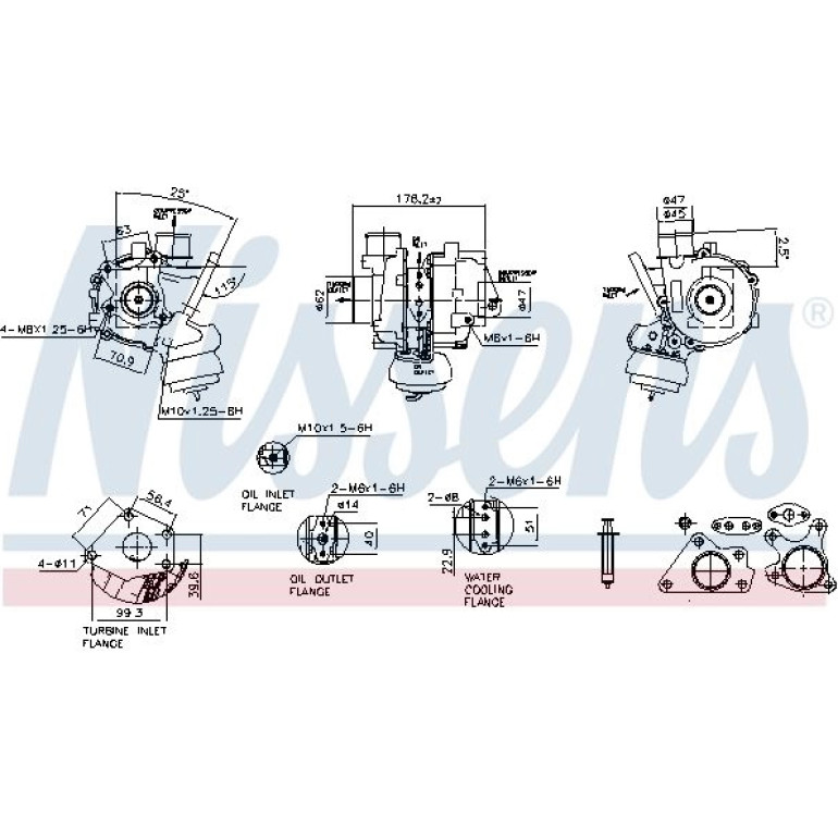 NISSENS Turbolader 93550 NISSENS Turbolader 93550