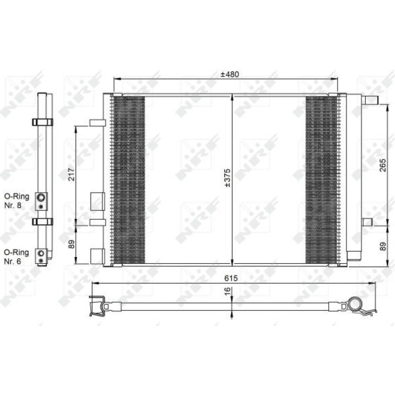Kondensator, Klimaanlage 350095 Kondensator, Klimaanlage 350095