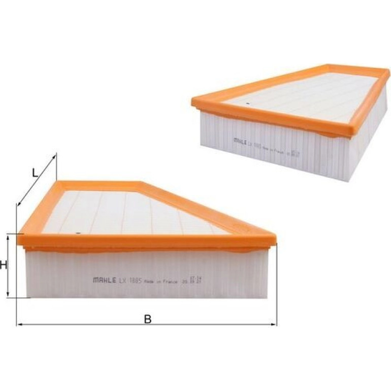 MAHLE Luftfilter LX 1885 MAHLE Luftfilter LX 1885