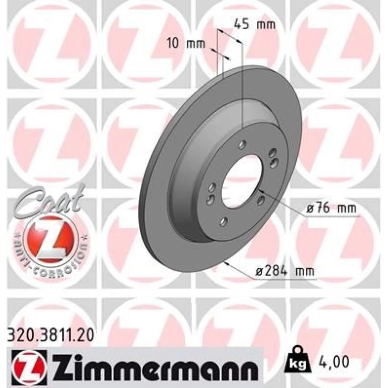 94 482 018 Bremsscheibe HA 320.3811.20 94 482 018 Bremsscheibe HA 320.3811.20