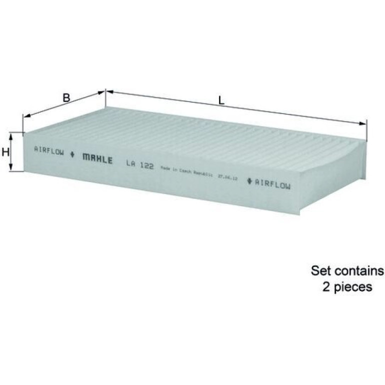 MAHLE Filter, Innenraumluft LA 122/S MAHLE Filter, Innenraumluft LA 122/S