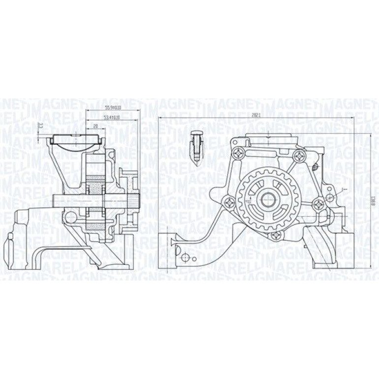 MAGNETI MARELLI Ölpumpe 351516000081 MAGNETI MARELLI Ölpumpe 351516000081