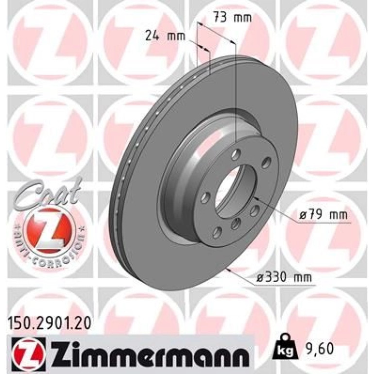 ZIMMERMANN Bremsscheibe 150.2901.20 ZIMMERMANN Bremsscheibe 150.2901.20