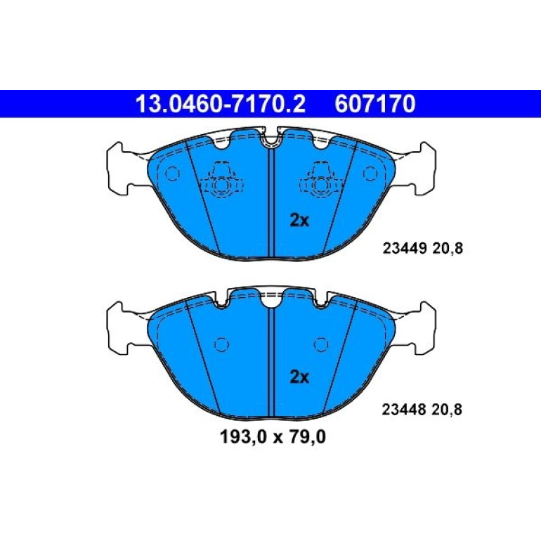 Bremsbelagsatz Bmw P. X5 4.4-4.8 02-06 13.0460-7170.2 Bremsbelagsatz Bmw P. X5 4.4-4.8 02-06 13.0460-7170.2